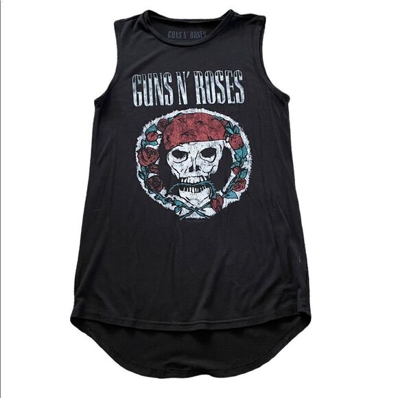 GUNS N ROSES Skull Graphic Sleeveless Shirt Size XS - Picture 1 of 5